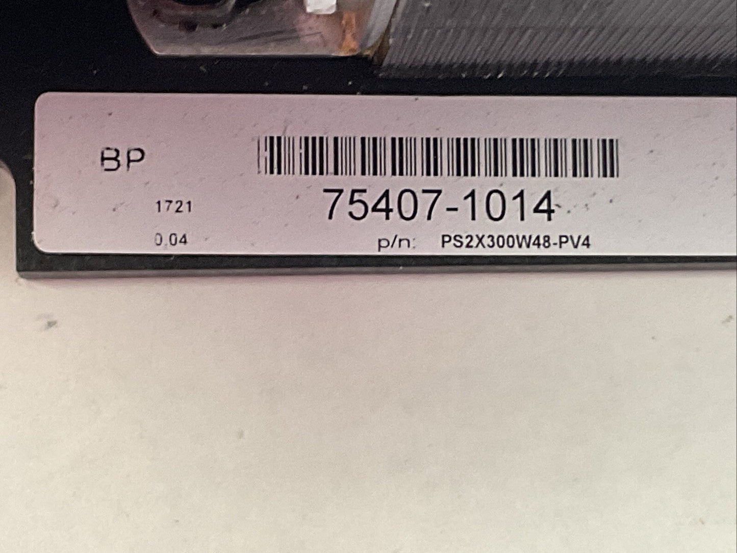 PVA POWER SUPPLY PS2x300W48-PV4 REV C VER 0.04 OUT 48VDC @ 6A 300W IN 120/240VAC