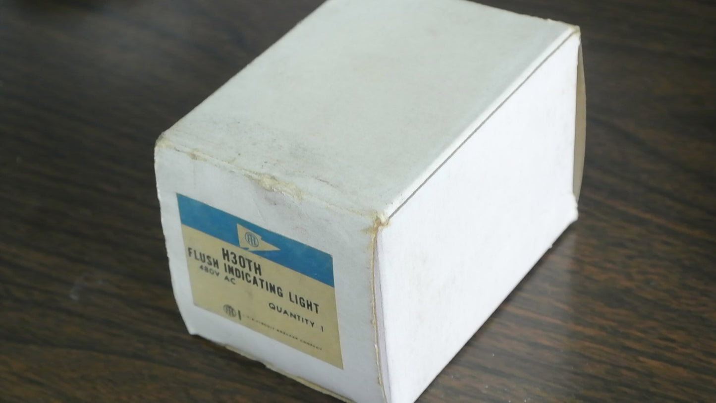 I-T-E H30TH - FLUSH INDICATING LIGHT - 480VAC - NEW SURPLUS - 624B627G03