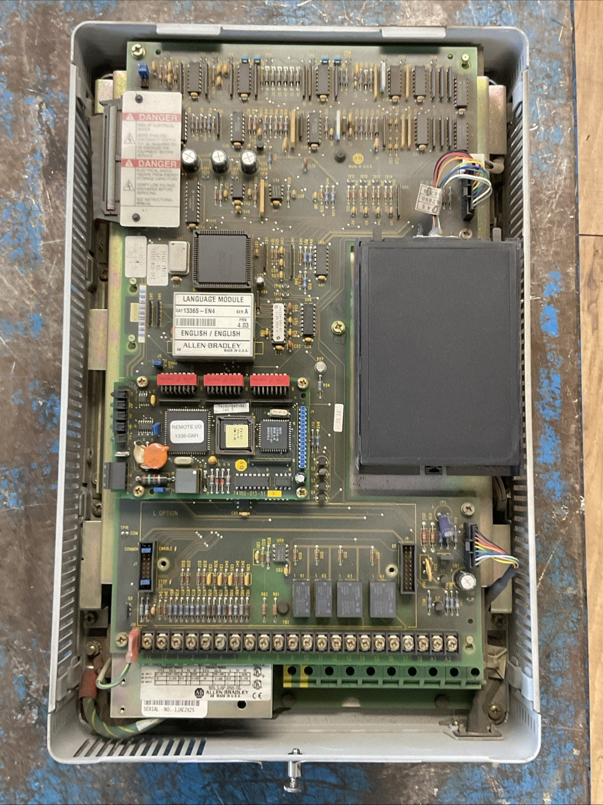 ALLEN BRADLEY 1336S-B025-AA-EN4-GM1-HAB SER D 1336 PLUS SENSORLESS VECTOR DRIVE