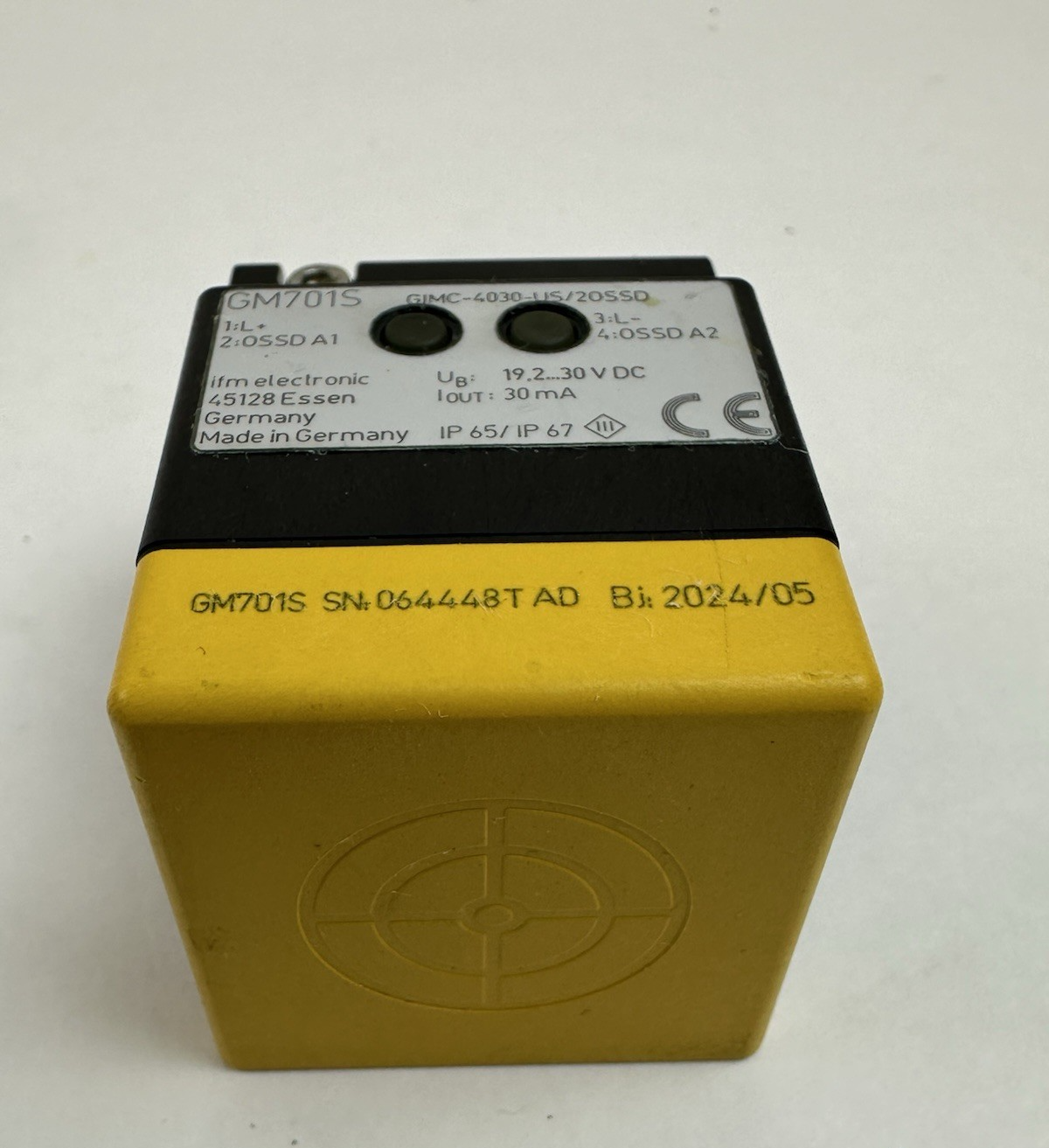 IFM GM701S INDUCTIVE SENSOR GIMC-4030-US/20SSD PROXIMITY SENSOR