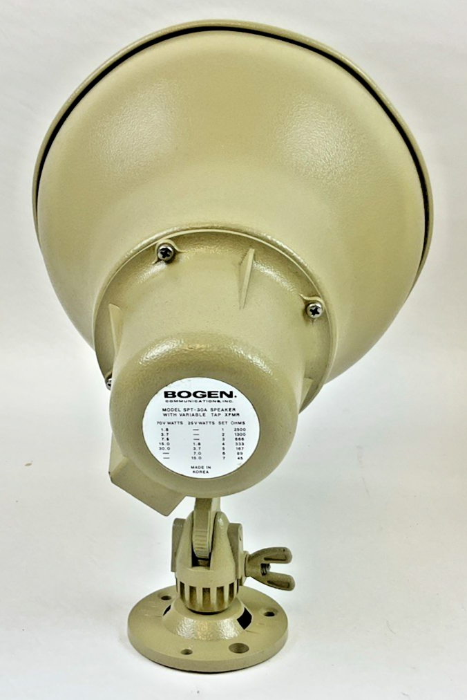 BOGEN SPT-30A HORN LOUDSPEAKER W/ VARIABLE TAP XFMR