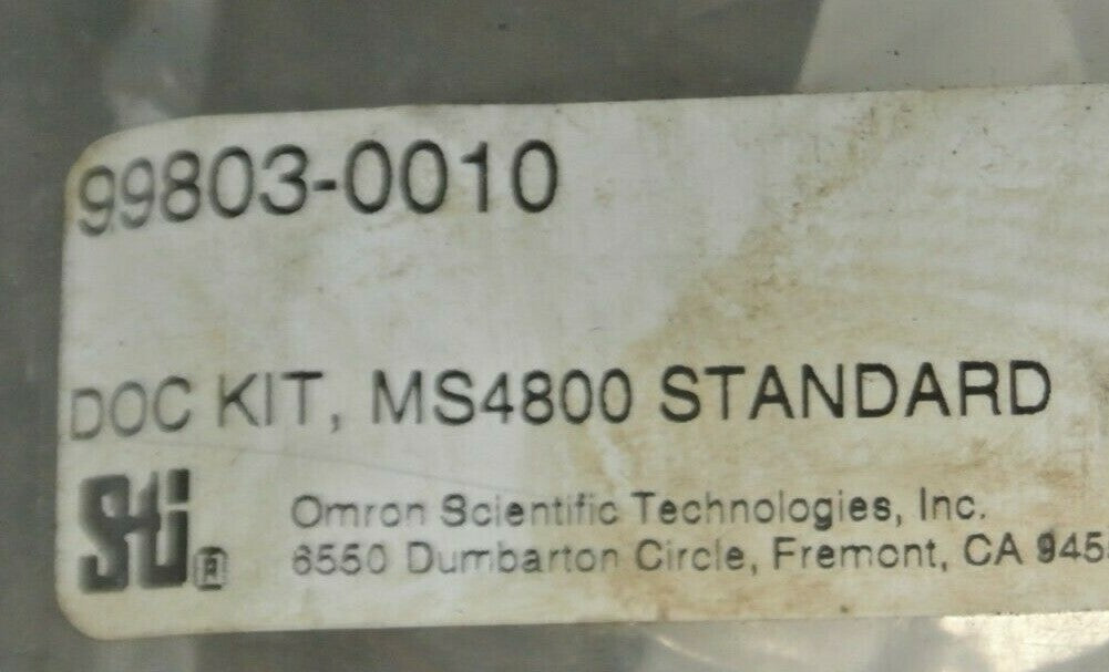 OMRON / Sti 42800-0110 TEST OBJECT / TEST PIECE w/ INSTRUCTIONS / NEW SURPLUS
