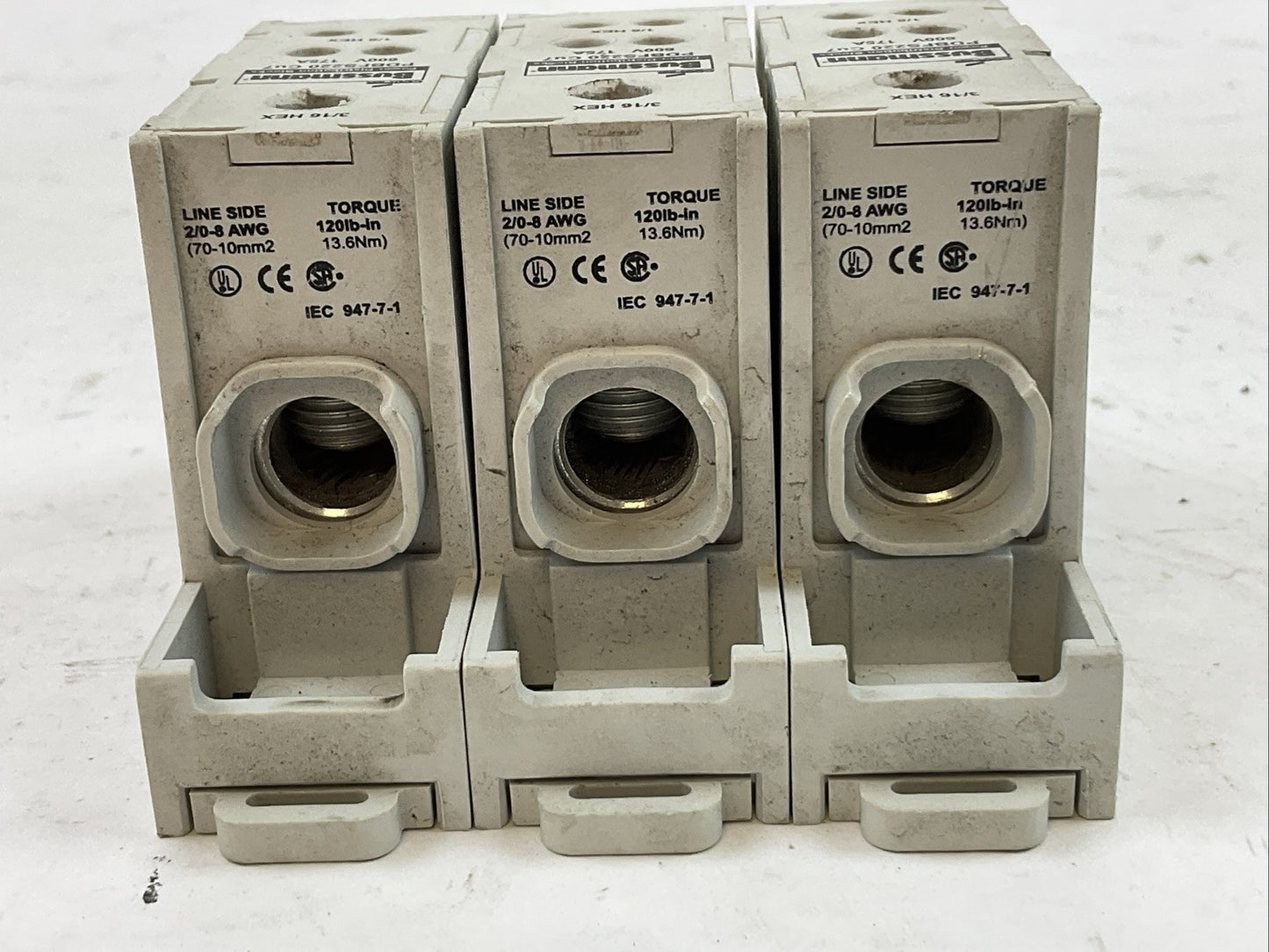 BUSSMANN PDBFS220 POWER DISTRIBUTION BLOCK 600V 175A (LOT OF 3)
