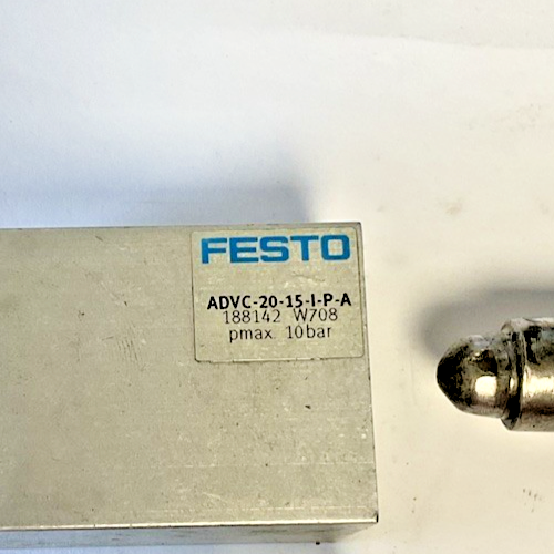FESTO ADVC-20-15-I-P-A PNUEMATIC CYLINDER (2 W708) (1 D108) 10BAR ***LOTOF3***