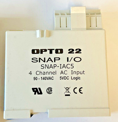 OPTO 22 SNAP I/O SNAP-IAC5 DIGITAL MODULE 90-140VAC 5VDC 4 CHANNEL