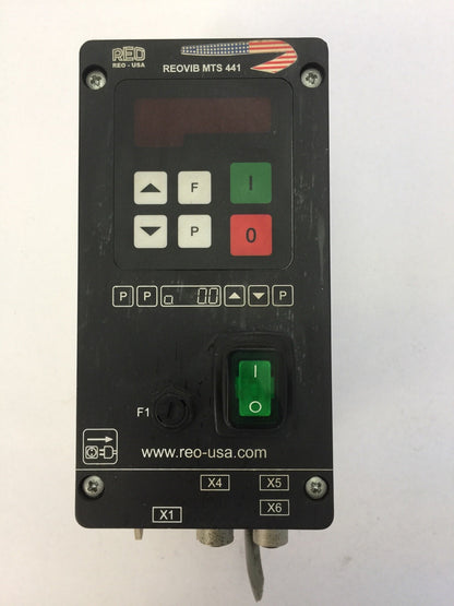 REO REOVIB MTS 441 VARIABLE FREQUENCY CONTROL 110/240V 50/60HZ OUT 0-100/210V 6A