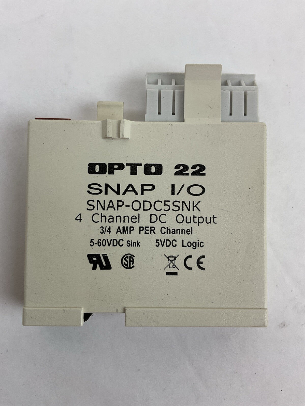 OPTO 22 SNAP I/O SNAP-ODC5SNK 4 CHANNEL DC OUTPUT 5-60VDC 5VDC LOGIC