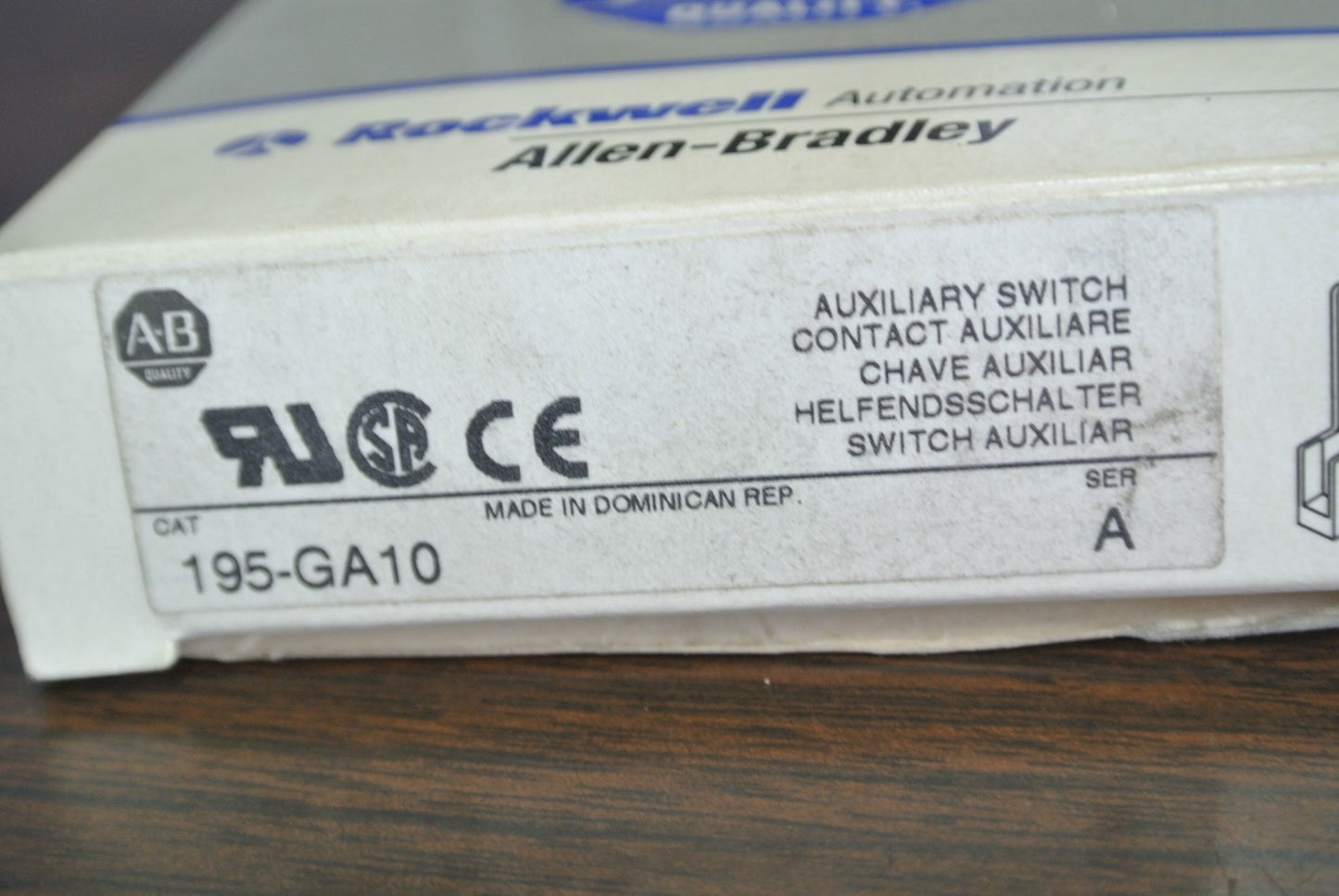 ALLEN-BRADLEY 195-GA10, Ser. A - AUXILIARY CONTACT - NEW SURPLUS