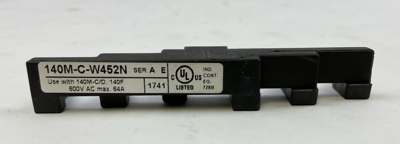 ALLEN BRADLEY 140M-C-W452N SER A COMPACT BUSBAR 600VAC 64A