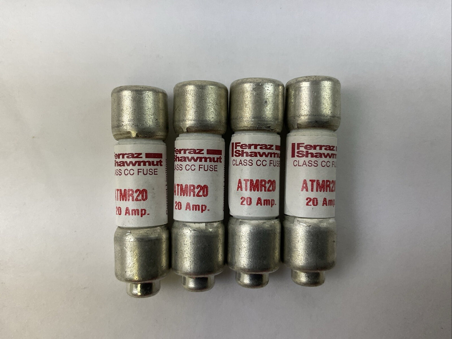 FERRAZ SHAWMUT ATMR20 CLASS CC FUSE 20AMP 600V (LOT OF 4)