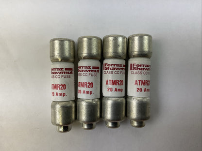 FERRAZ SHAWMUT ATMR20 CLASS CC FUSE 20AMP 600V (LOT OF 4)