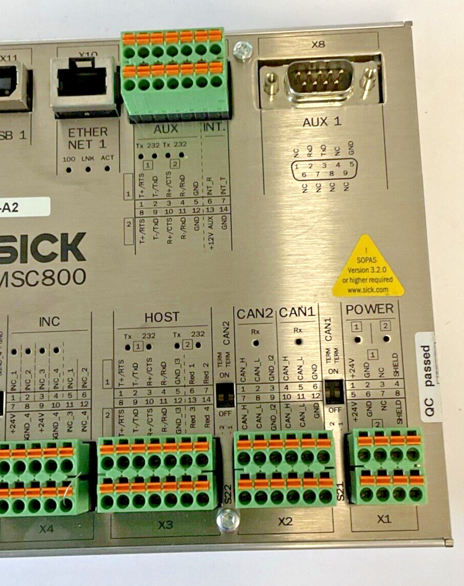 SICK MSC800-0000 MODULAR SYSTEM CONTROLLER 24VDC