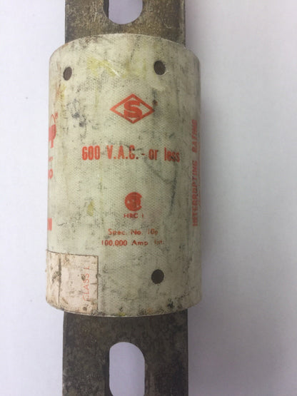SHAWMUT A4BY1200 AMP-TRAP CURRENT LIMITING FORM 480 TYPE 55 FUSE 600VAC CLASS L