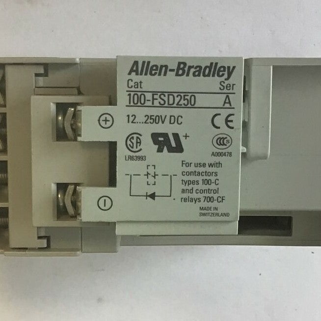 ALLEN BRADLEY 700-CF220Z* CONTACTOR SER.A  W/100-FSD250 SURGE SUPP. **LOTOF2**