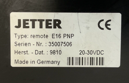 JETTER REMOTE EP16 PNP 20-30VDC D32