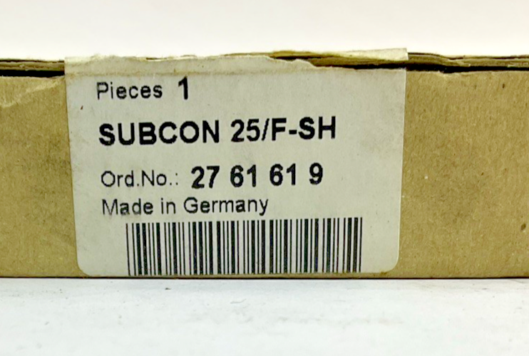 PHOENIX CONTACT SUBCON 25/F-SH FEMALE CONNECTOR ***LOTOF5***