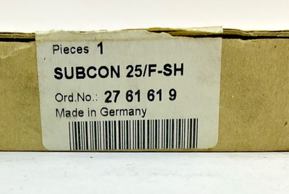 PHOENIX CONTACT SUBCON 25/F-SH FEMALE CONNECTOR ***LOTOF5***
