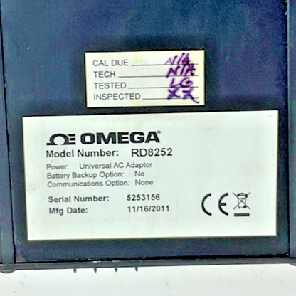 OMEGA RD8250 PAPERLESS RECORDER  7VA