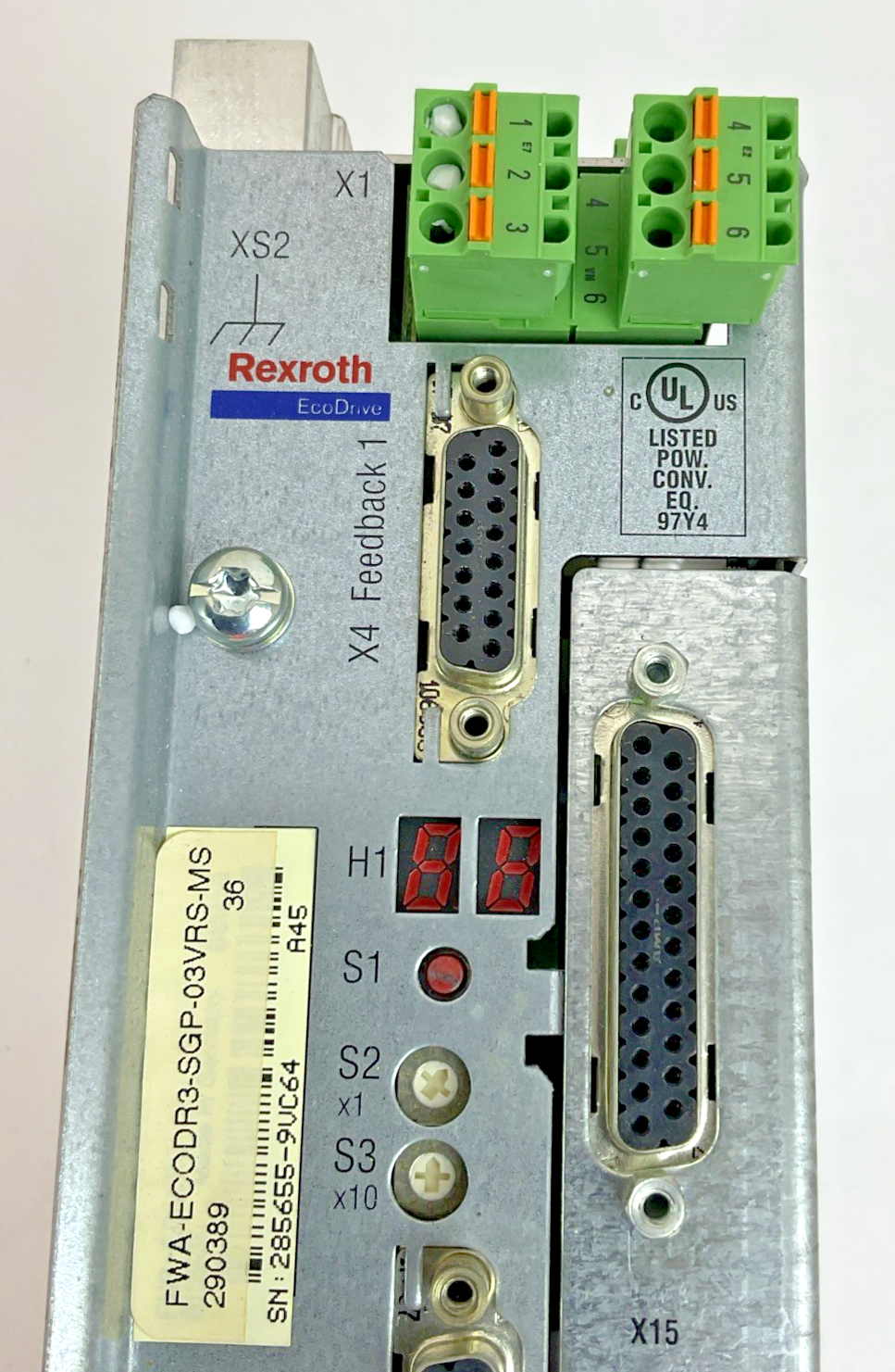 REXROTH DKCXX.3-016-7 INDRAMAT DRIVE 480V 400HZ