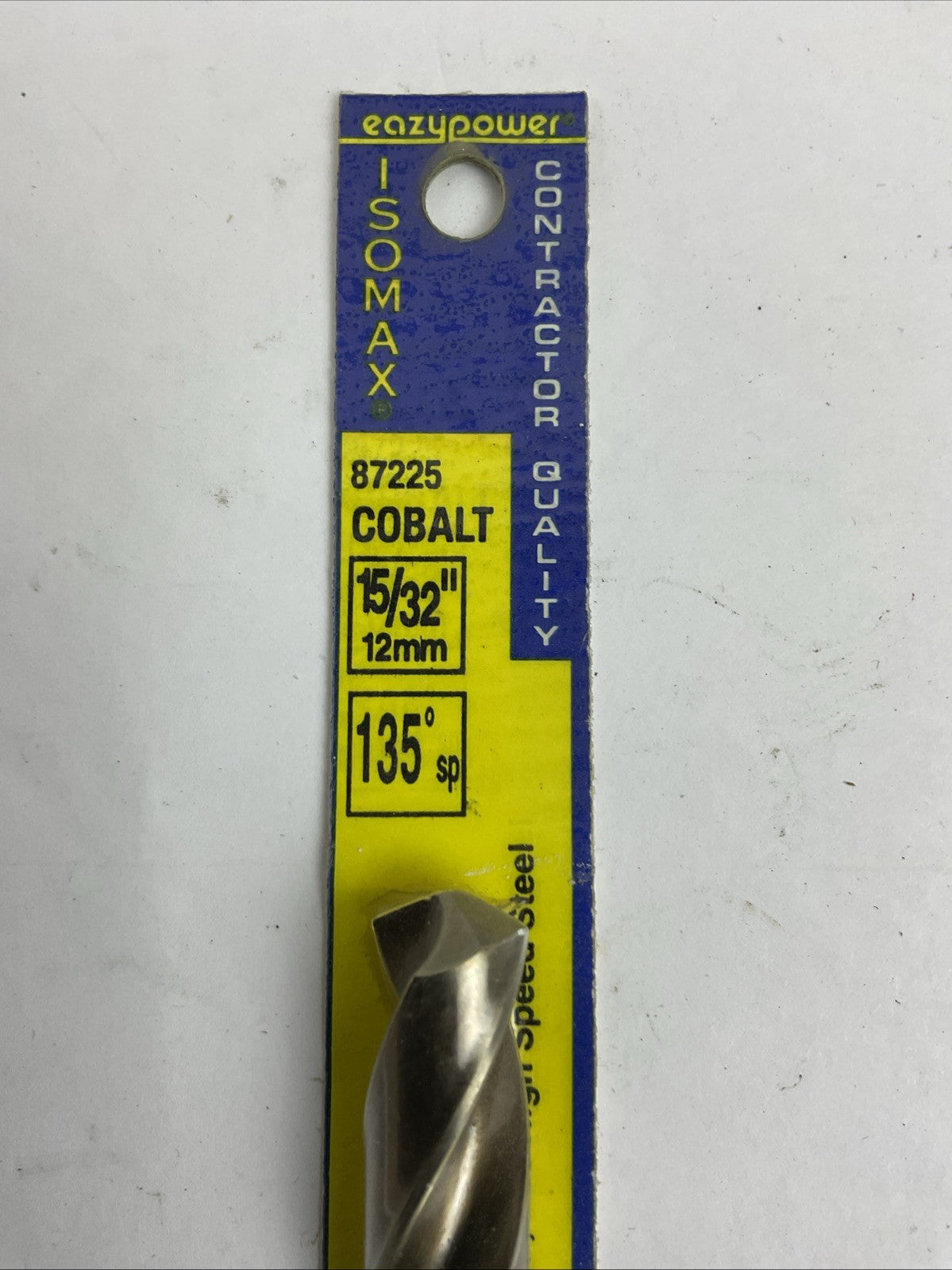 COBALT 87225 15/32" 12mm 135°sp EAZYPOWER ISOMAX DRILL BIT CONTRACTOR QUALITY