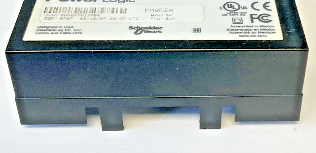 SCHNEIDER ELECTRIC PM8RDA REMOTE DISPLAY ADAPTER H/W:A4 F/W:2.4 POWER LOGIC