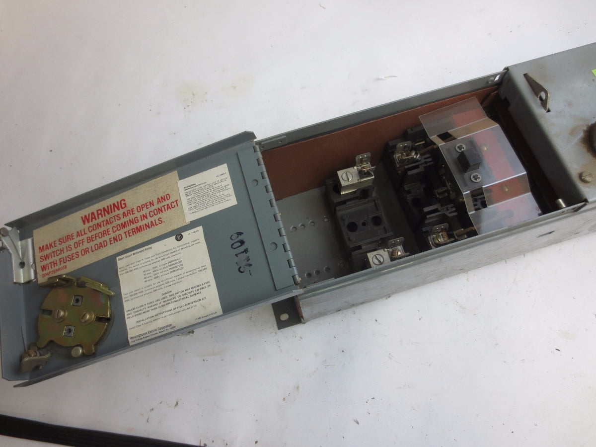 WESTINGHOUSE FDPT2611R TWIN PANEL SWITCH / BUS PLUG - 600V, 30A, 2-POLE