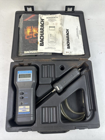 BACHARACH 19-7047 ELECRONIC GAS ANALYZER MONOXOR II ppm CARBON MONOXIDE