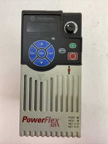 ALLEN BRADLEY 25B-D1P4N114 AC DRIVE FRN 5.001 OUTPUT 0-460VAC SER A