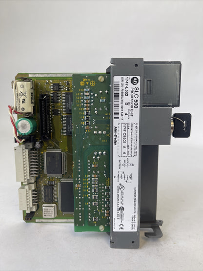 ALLEN BRADLEY 1747-L532 SER D PROC REV 4 PROCESSOR UNIT 1747-OS302 SER A FRN 9