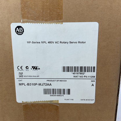 ALLEN BRADLEY MPL-B310P-SJ72AA SER A 480VAC ROTARY SERVO MOTOR
