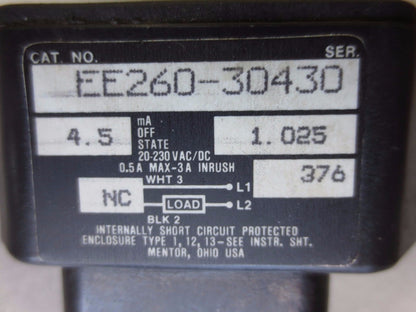 NAMCO EE260-30430 PROXIMITY SWITCH / CYLINDICATOR 1.025 PROBE