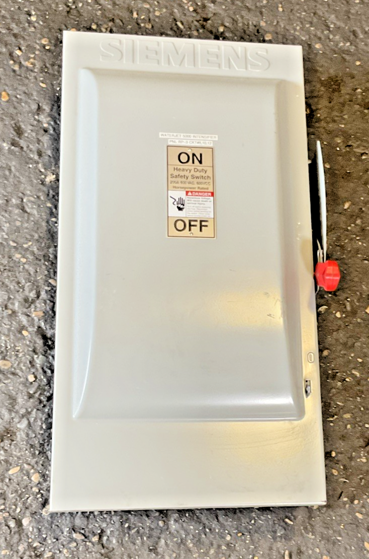 SIEMENS HNF364 NON-FUSIBLE SAFETY SWITCH 200A 600VAC/VDC TYPE VBII