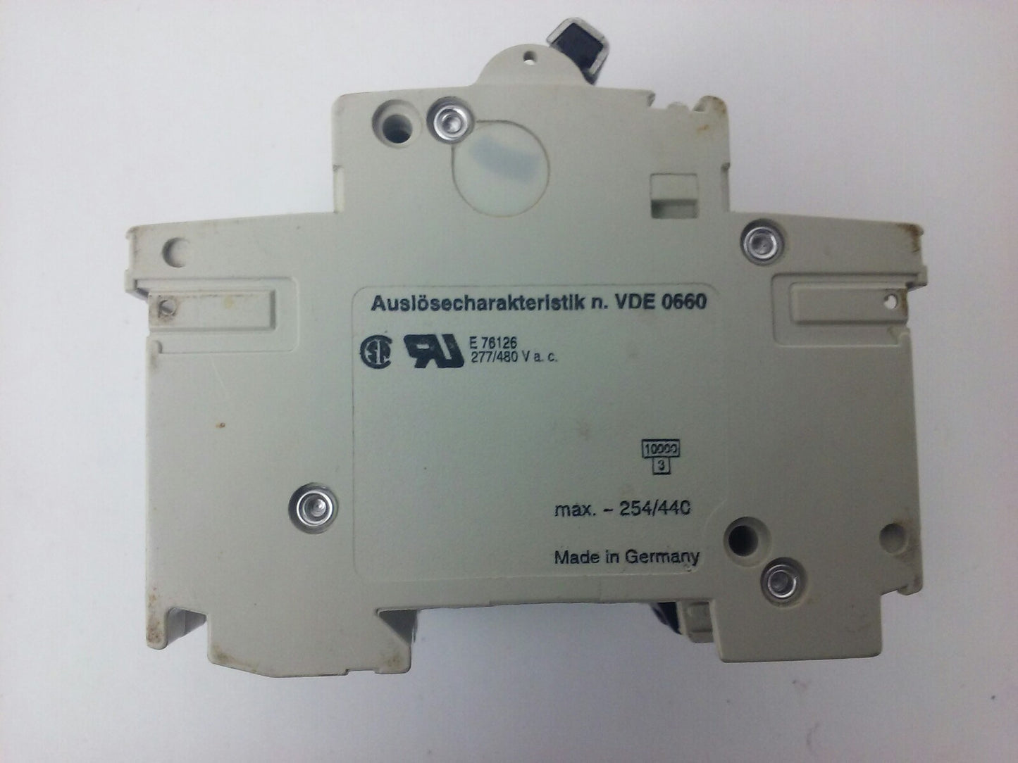ABB, S283, CIRCUIT BREAKER, K 20A, 3 POLE, 277/480VAC, MAX 254/440, VDE0660, NEW