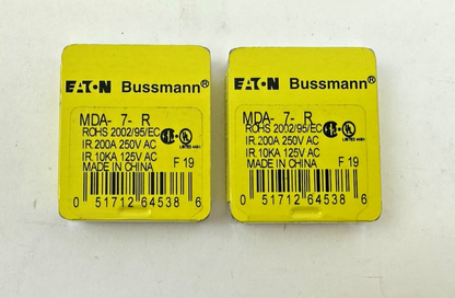 EATON BUSSMANN MDA-7-R TIME-DELAY SLOW-BLOW FUSE 7A 250V PACK OF 5 LOT OF 2