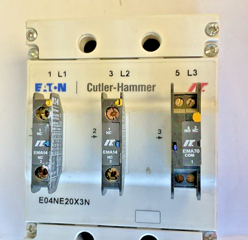 CUTLER HAMMER E04NE20X3N MECHANICAL LINE CONTACTOR E02NEXCXNN 250A 600V