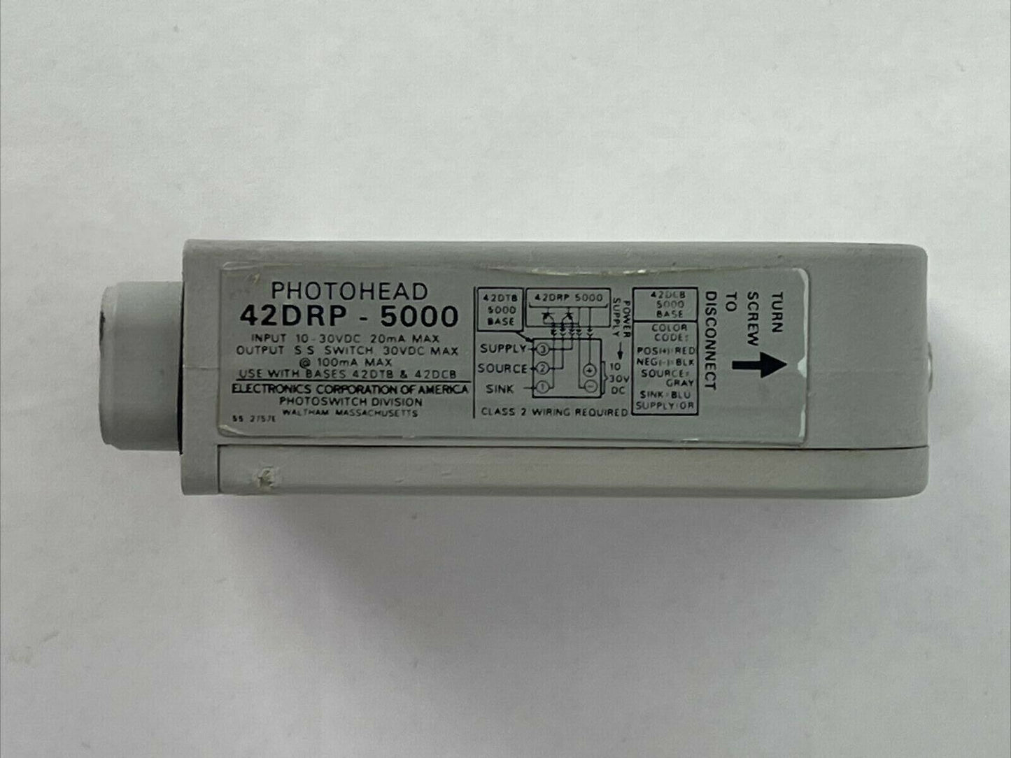 ELECTRONICS CORPORATION OF AMERICA 42DRP-5000 PHOTOHEAD 30VDC