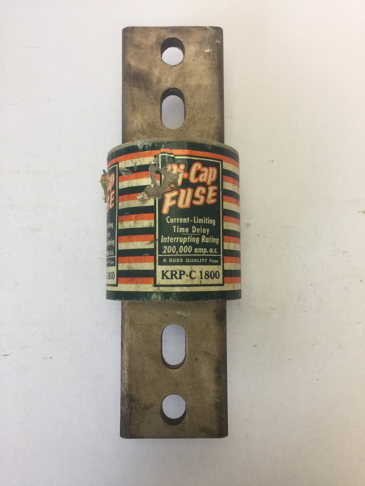 BUSS KRP-C 1800 HI-CAP FUSE CURRENT-LIMITING TIME DELAY 1800AMP 600VAC CLASS L