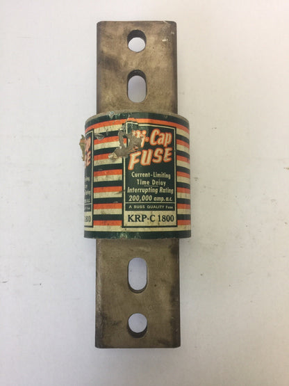 BUSS KRP-C 1800 HI-CAP FUSE CURRENT-LIMITING TIME DELAY 1800AMP 600VAC CLASS L