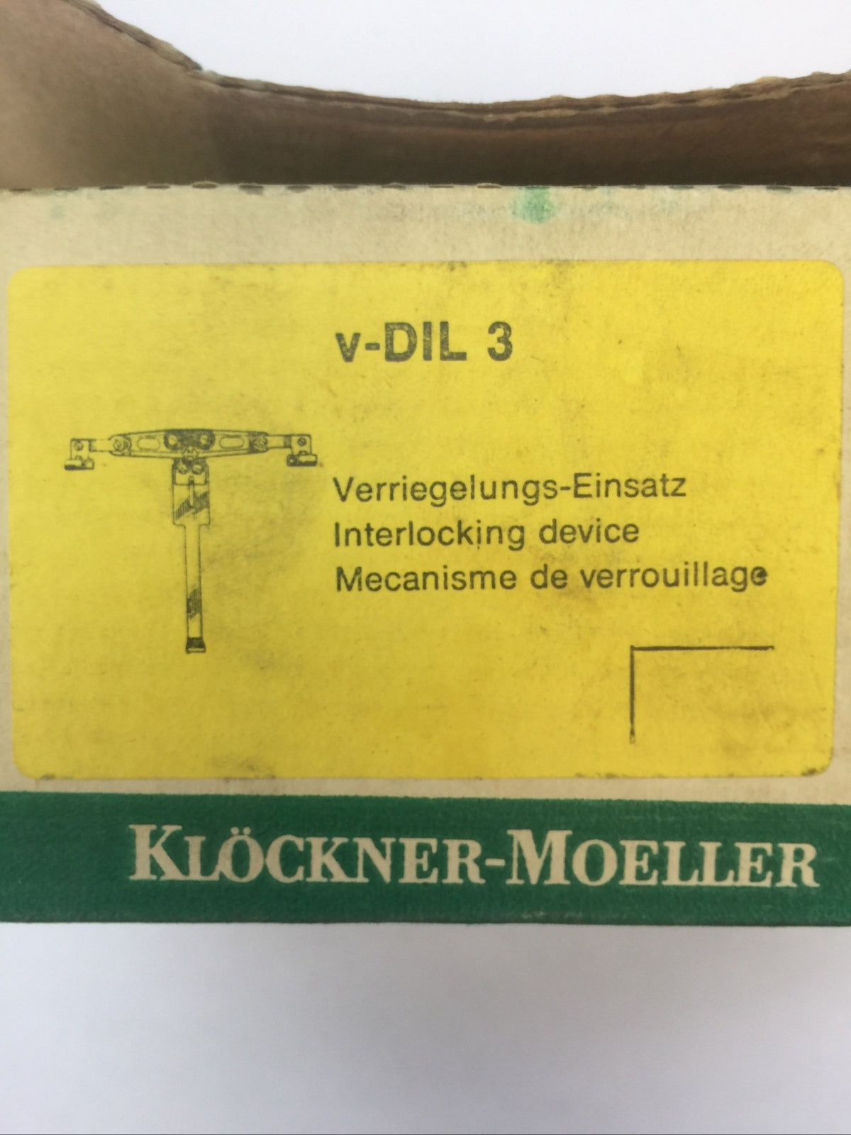 KLOCKNER MOELLER v-DIL 3 INTERLOCKING DEVICE
