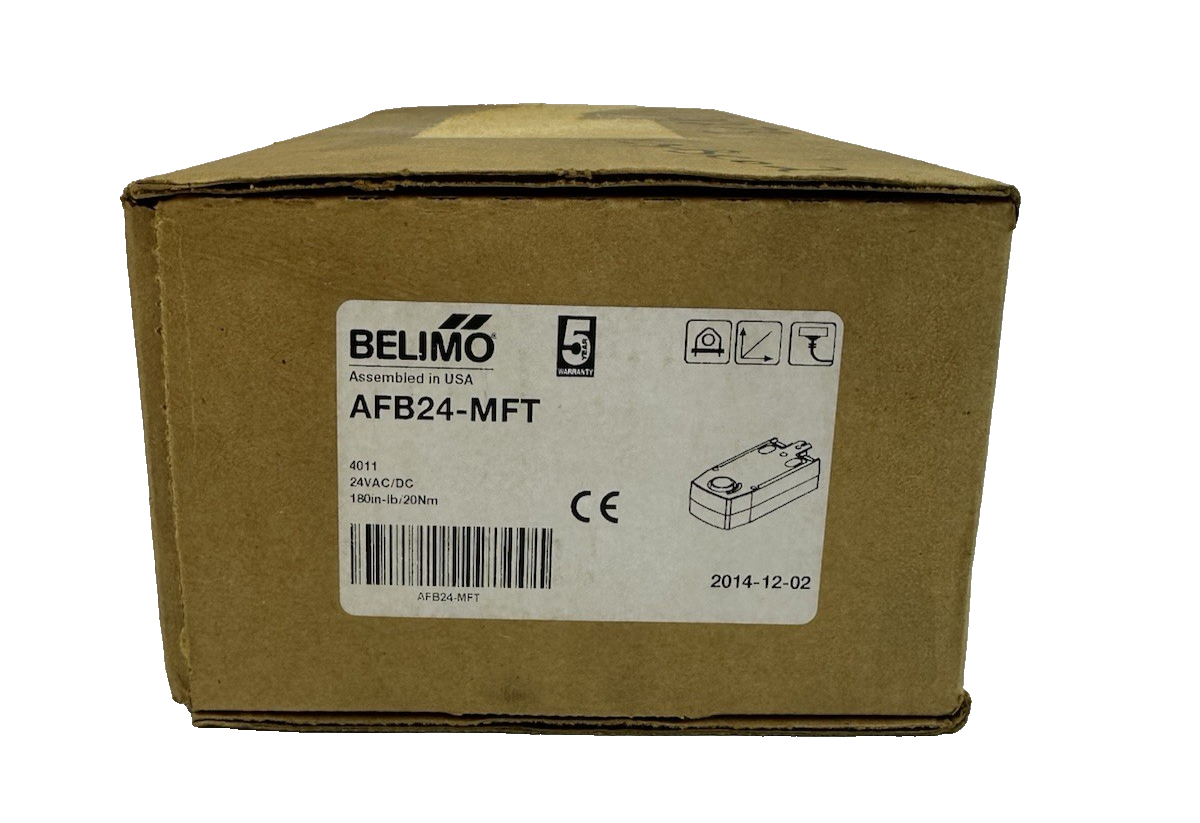 BELIMO AFB24-MFT DAMPER ACTUATOR 24VAC/DC 180IN-LB 20NM SPRING RETURN