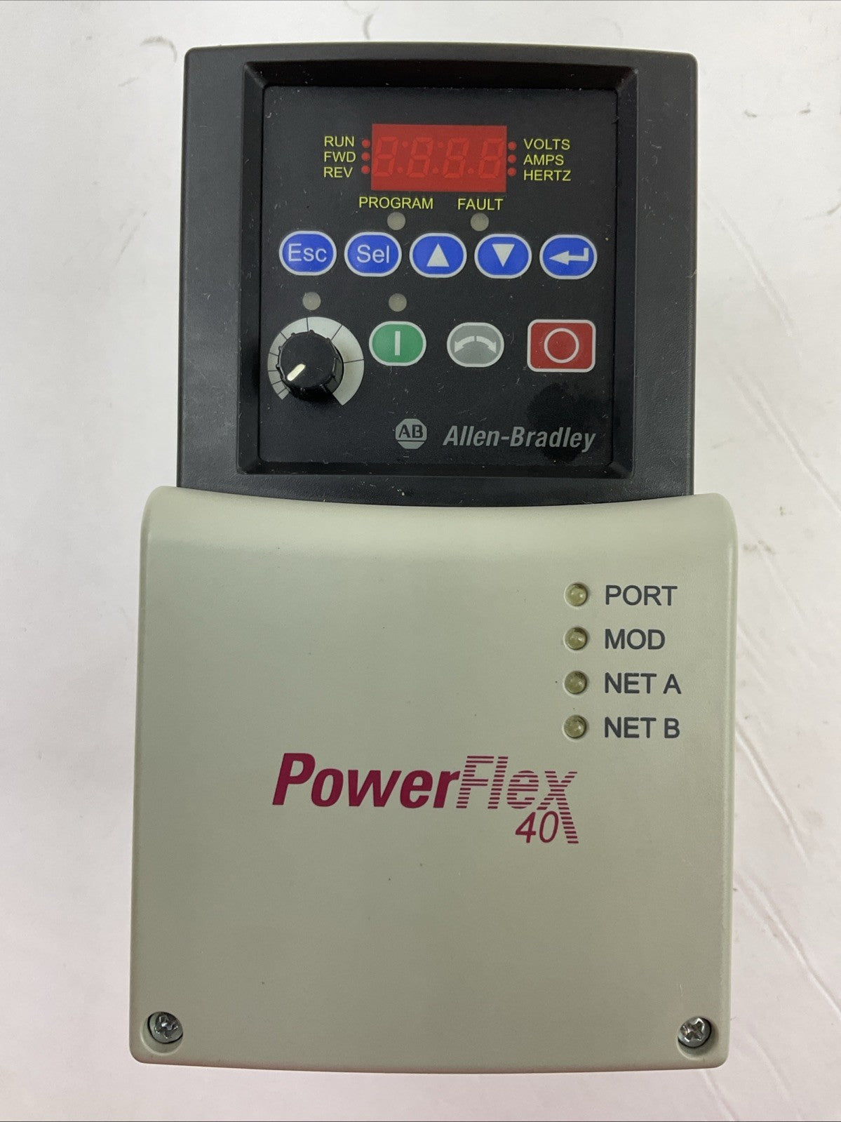 ALLEN BRADLEY 22B-D1P4N104 AC DRIVE SER A FRN 6.02 POWER FLEX 40 OUTPUT 0-460VAC