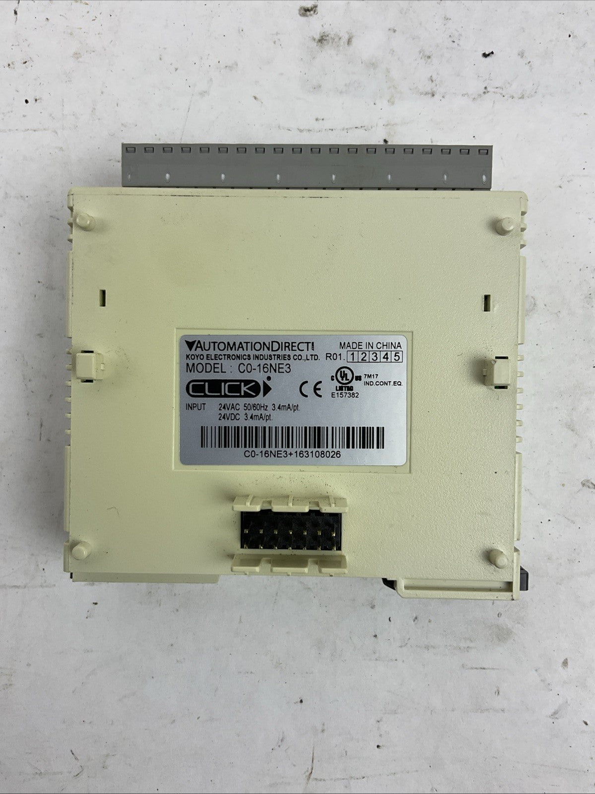 AUTOMATIONDIRECT C0-16NE3 INPUT MODULE 24V