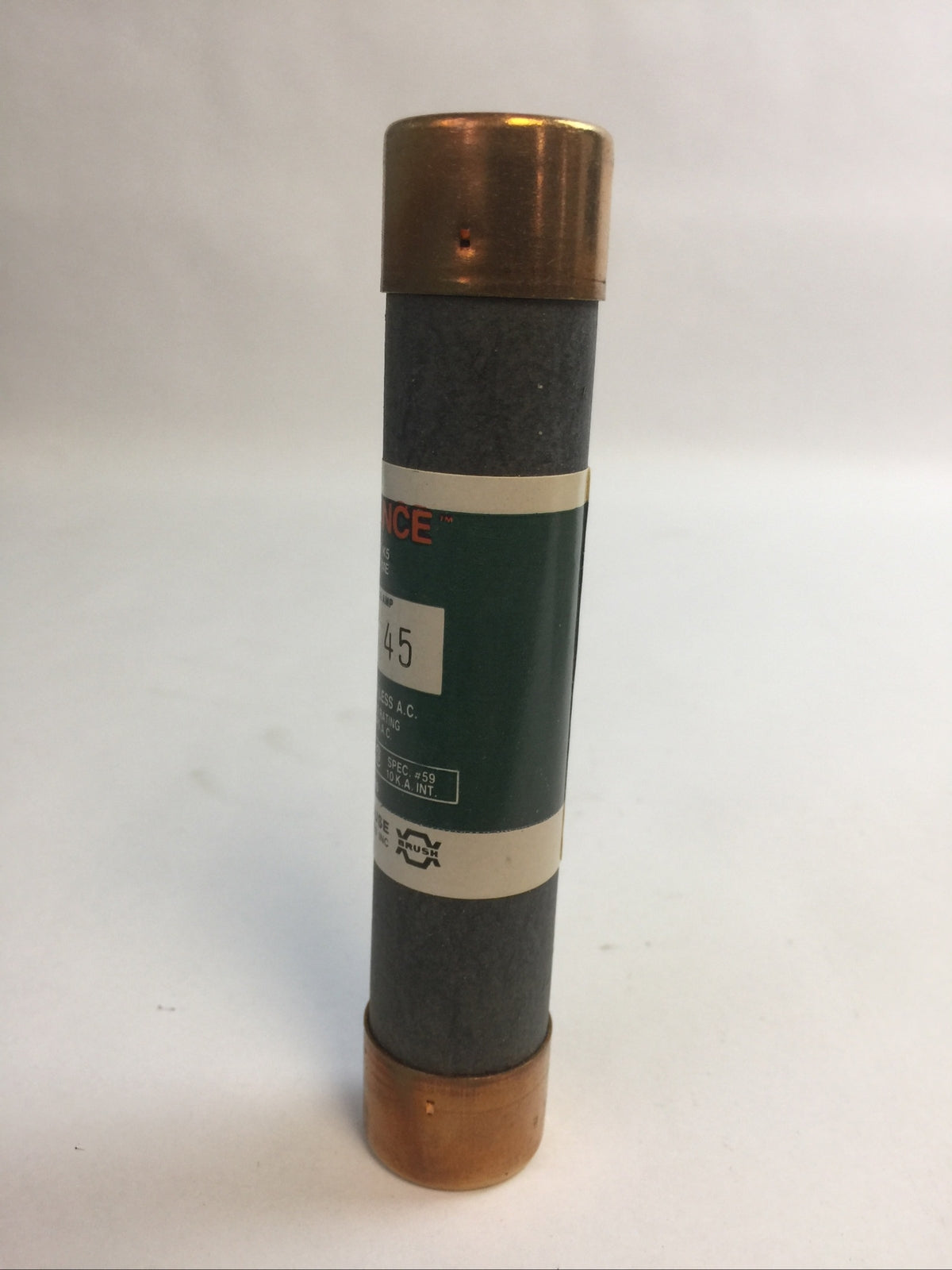 BRUSH/RELIANCE KOS45 CLASS K5 ONE TIME FUSE 45AMP 600VAC (BOX OF 10)