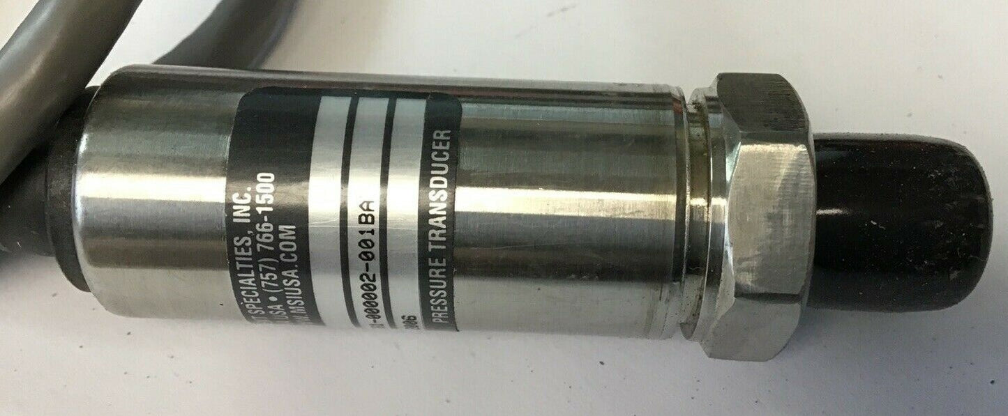 MSI PRESSURE TRANSDUCER US661-000002-001BA