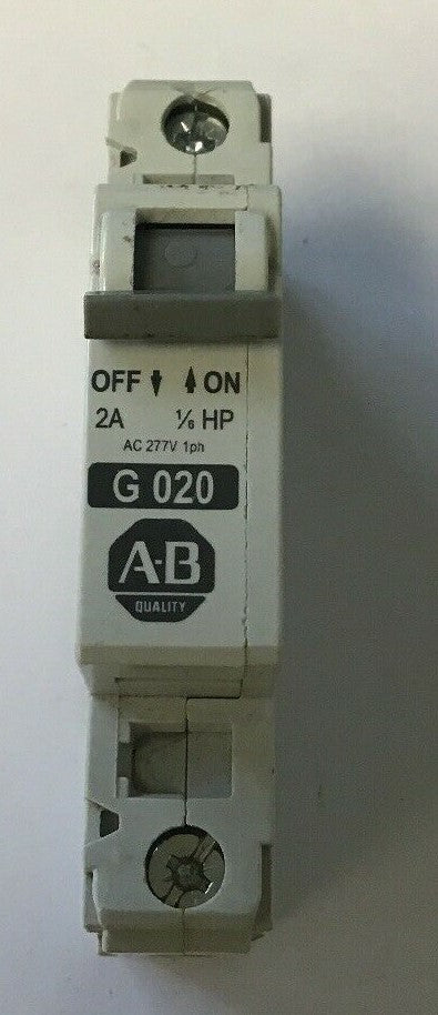 ALLEN BRADLEY 1492-CB1 G020 SER. C 2A 277V 1/6HP CURCUIT BREAKER ***(LOTOF5)***