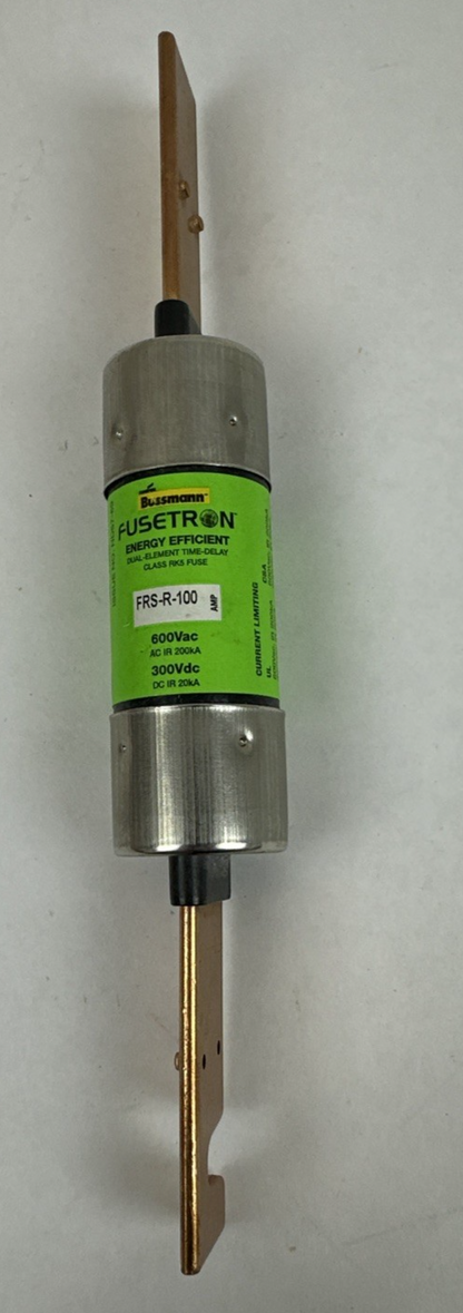Cooper Bussmann FRS-R-100 100A 600V RK5 Time-Delay Fuse Fusetron