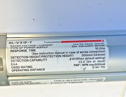 KEYENCE SL-V31F RECIEVER AND TRANSMITTER 24VDC 10.2MS VER.3