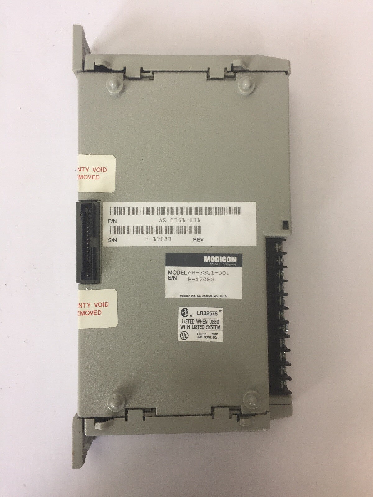 AEG MODICON AS-B351-001 INPUT MODULE 115VAC