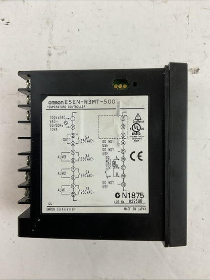 OMRON E5EN-R3MT-500 TEMPERATURE CONTROLLER 100-240VAC 50/60HZ 10VA