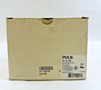 PULS SL10.105 POWER SUPPLY OUTPUT 24-28VDC 10A INPUT 100-120/200-240VAC 6/2.8A